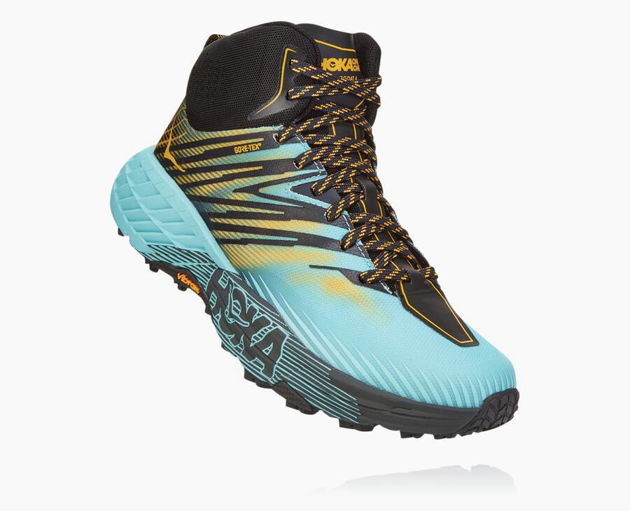 Hoka One One Trail Schoenen Dames - Speedgoat Mid Gore-Tex 2 - Blauw - BA4301795